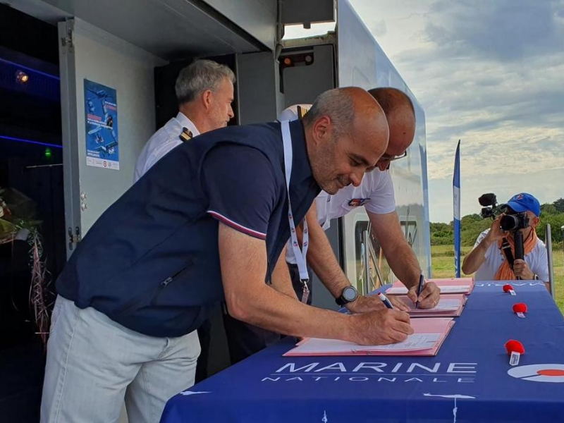 The signing of the agreement