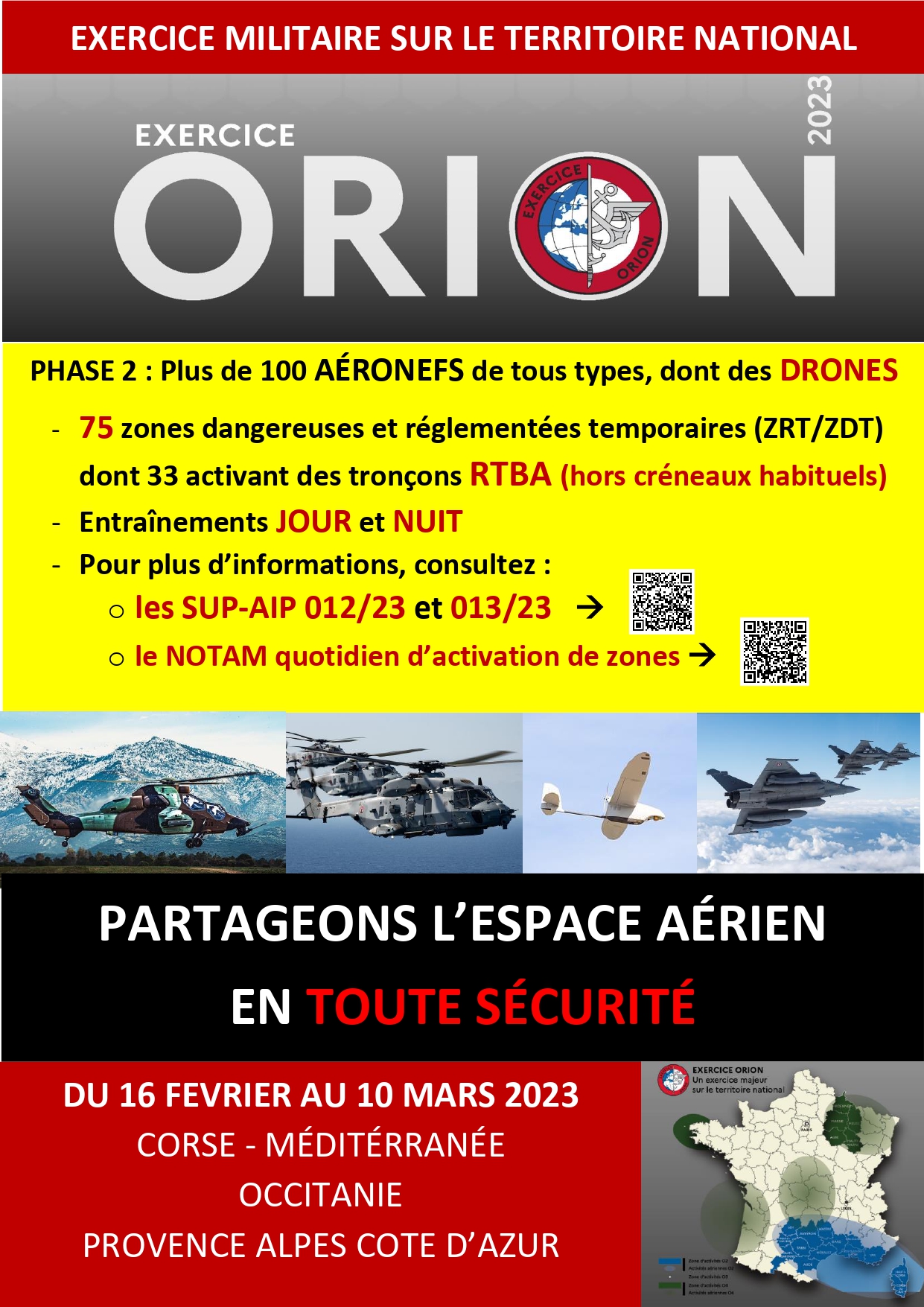 Exercice ORION 2 - 16 février au 10 mars 2023