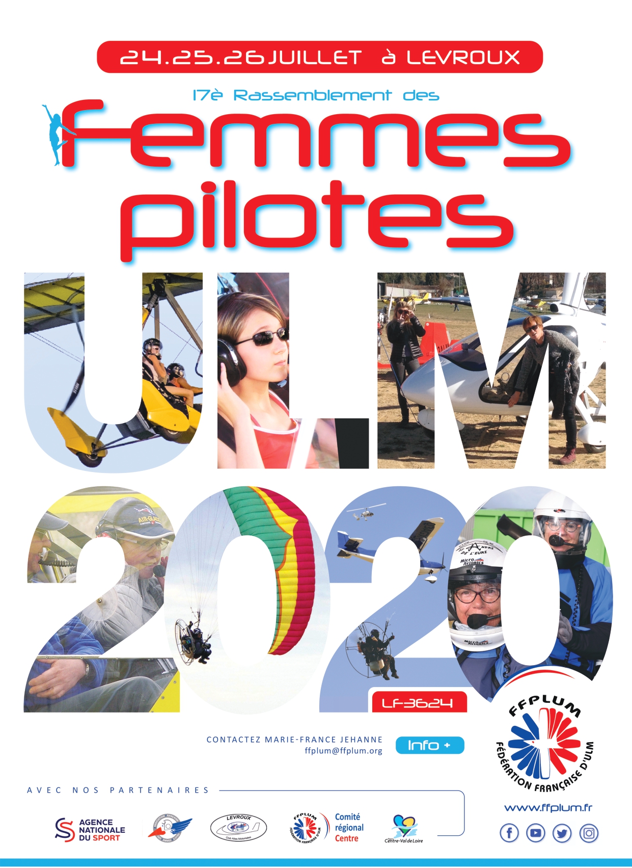 Le Rassemblement des Femmes Pilotes d'ULM du 24 au 26 juillet 2020