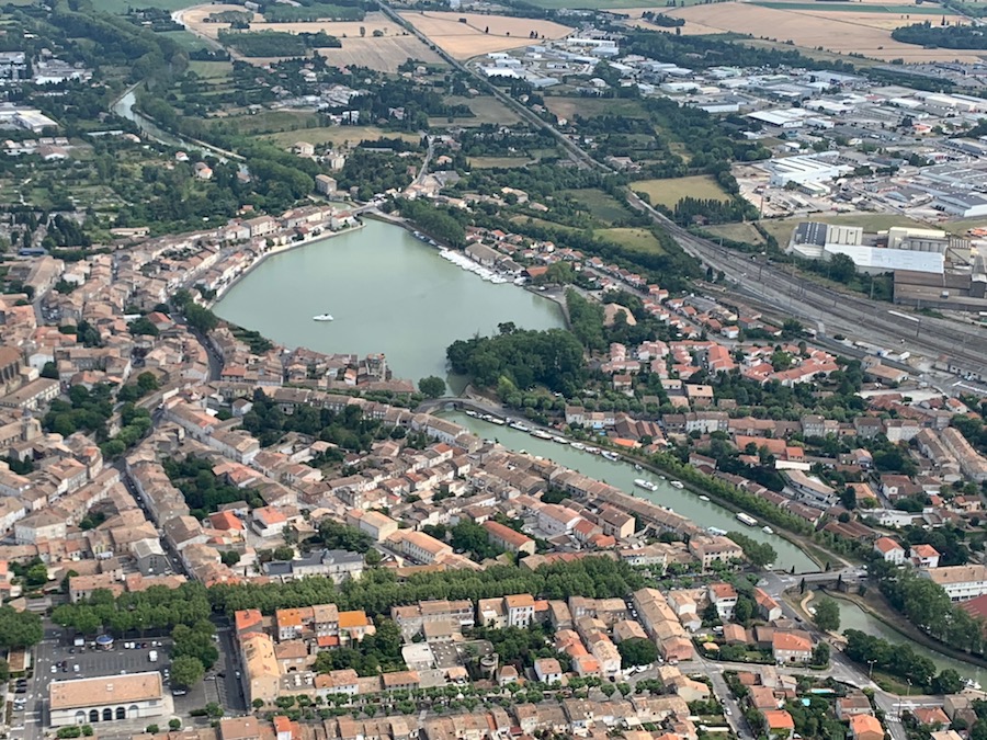Le canal au niveau de Castelnaudary